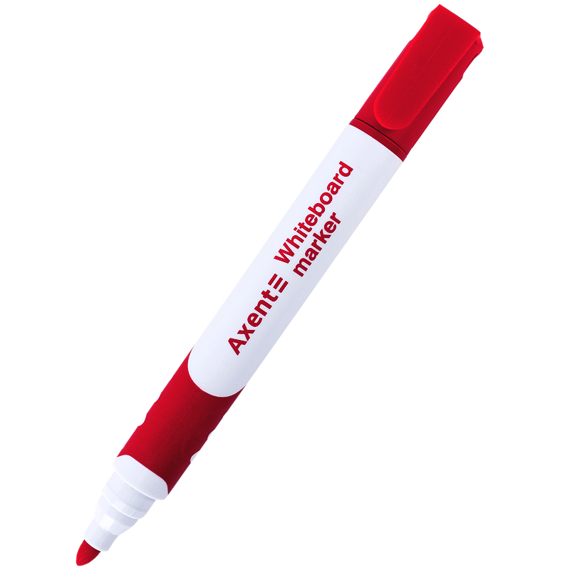 Маркер Axent Whiteboard Comfort Grip 2552-06-A, 2 мм, круглий червоний
